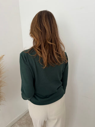 Soft simple dark green knit