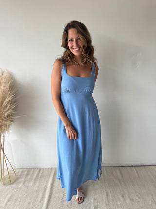 Light blue midi dress