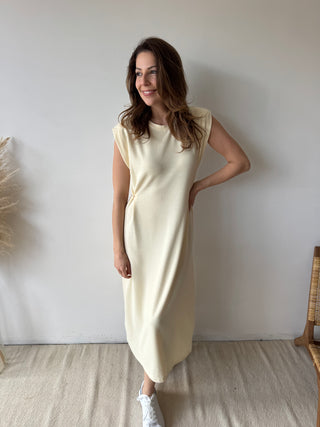 Yellow maxi dress