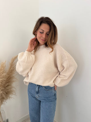 Simple soft beige knit