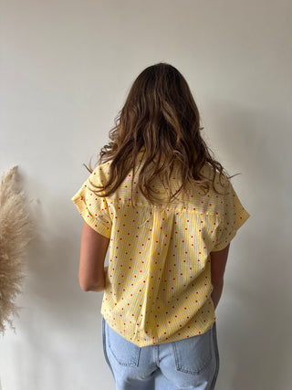 Red hearts yellow shirt