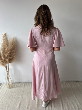 Soft pink maxi dress