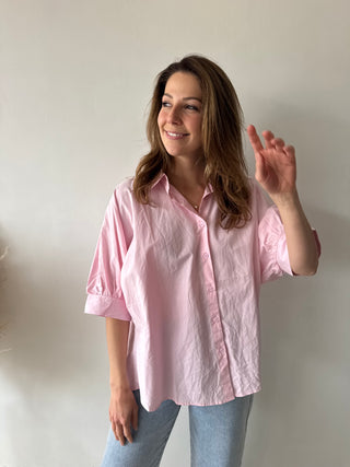 Pink summer blouse