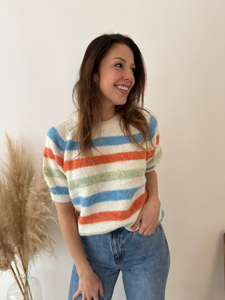 Colorful striped knit