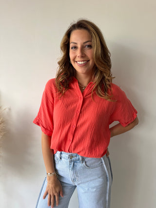 Coral tetra blouse