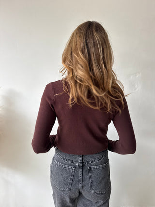 Brown soft sous pull