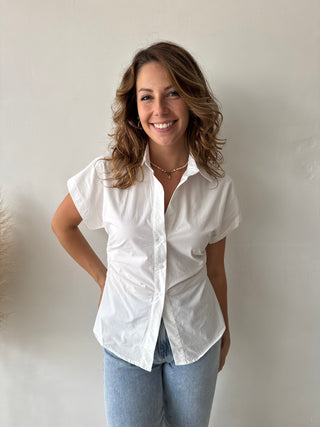 White centered blouse