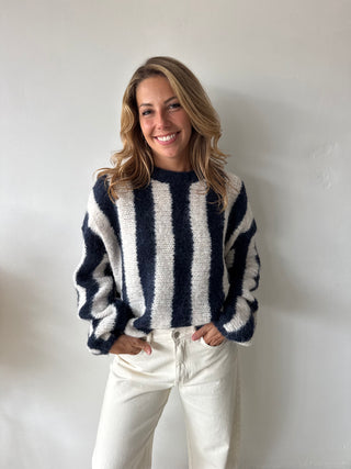 Marine striped knit