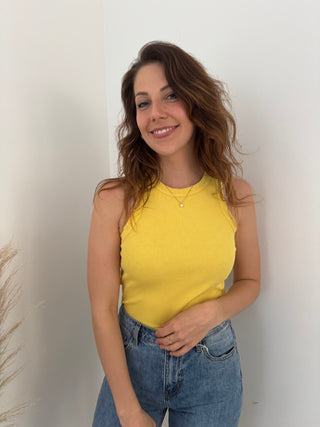Yellow washed out top