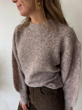 Taupe autumn knit