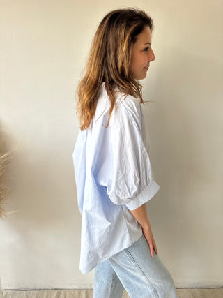 Blue summer blouse