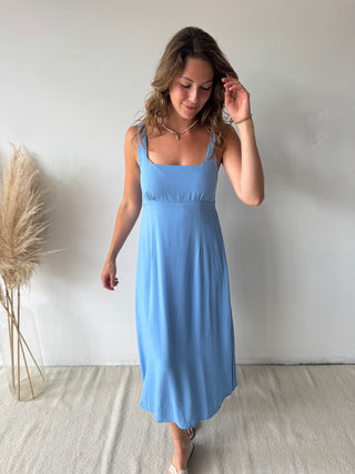 Light blue midi dress