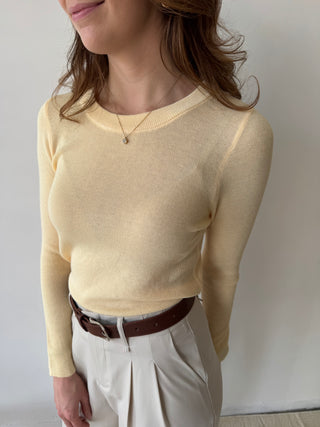 Yellow longsleeve top