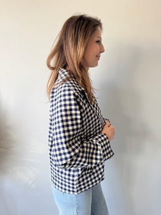 Blue vichy jacket