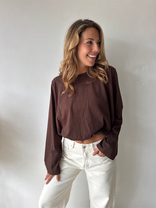 Brown ballon longsleeve