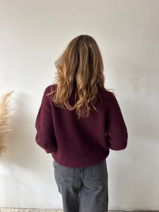 Soft burgundy knit