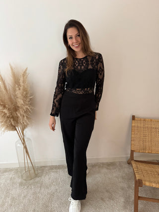 Lace black jumpsuit