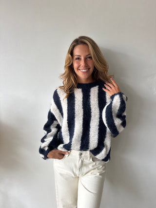 Marine striped knit