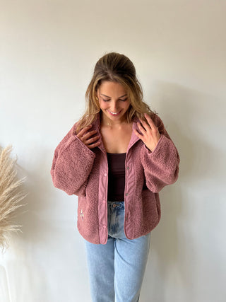 Old pink reversible jacket