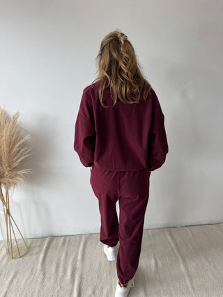 Burgundy corduroy set