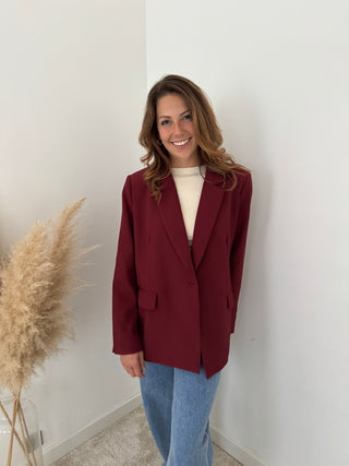 Burgundy blazer