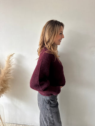 Soft burgundy knit