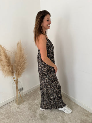 Leopard flowy dress
