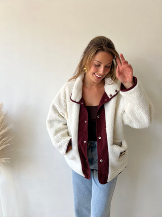 Burgundy reversible jacket