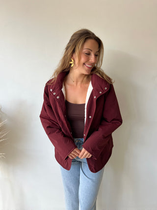 Burgundy reversible jacket
