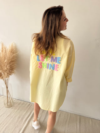 Yellow let me shine shirt