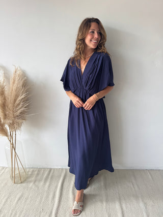 Navy maxi dress