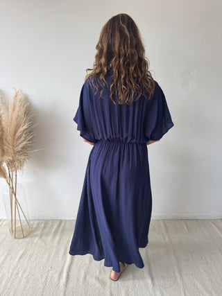 Navy maxi dress