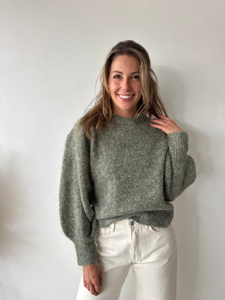 Kaki autumn knit