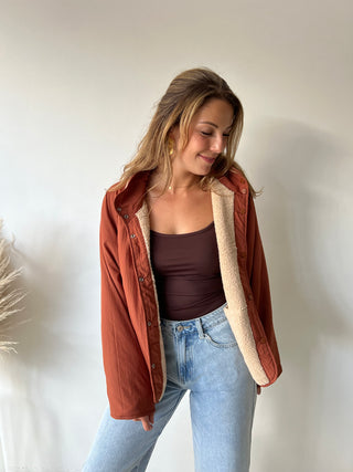 Terracotta reversible jacket