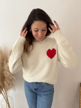 Love yourself beige knit