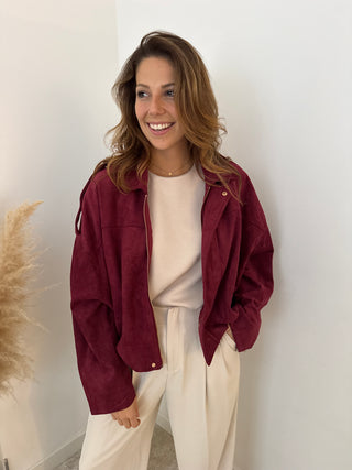 Bordeaux suède jacket