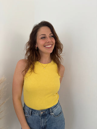 Yellow washed out top
