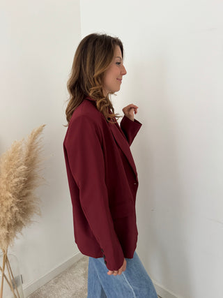 Burgundy blazer