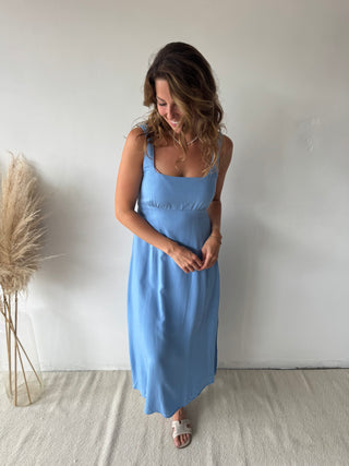 Light blue midi dress