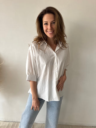 White summer blouse