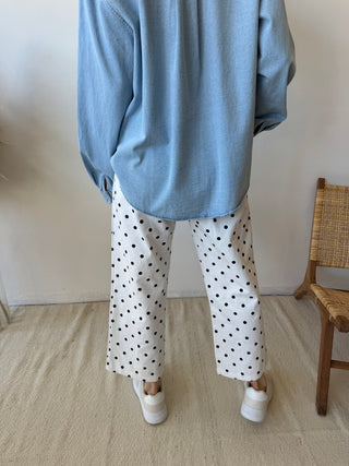 Polka dots denim