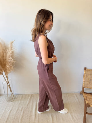 Brown classy jumpsuit