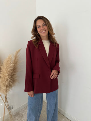 Burgundy blazer