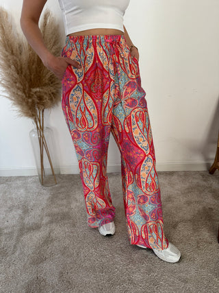 Colorful flowy pants