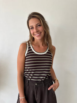 Olive brown top