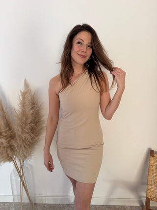 Beige little dress