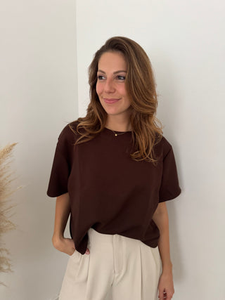 Super soft dark brown t-shirt