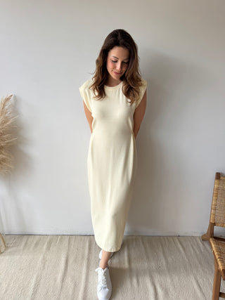 Yellow maxi dress