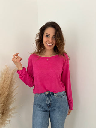 Soft Fuchsia long sleeve t-shirt