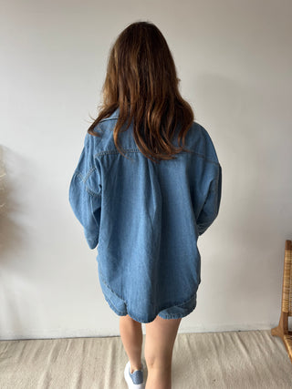 Light blue denim summer set
